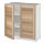 METOD - base cabinet with shelves/2 doors, white/Torhamn ash | IKEA Taiwan Online - PE567803_S1