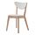NORDMYRA - 餐椅, 白色/樺木 | IKEA 線上購物 - PE635042_S1