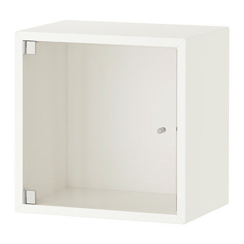 EKET wall cabinet with glass door