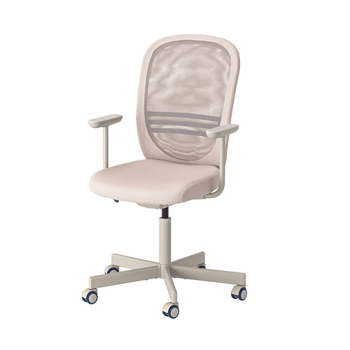 FLINTAN - 辦公椅附扶手, 米色 | IKEA 線上購物 - PE825958_S4