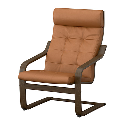 POÄNG - armchair, walnut effect/Grann golden-brown | IKEA Taiwan Online - E1009204_S4