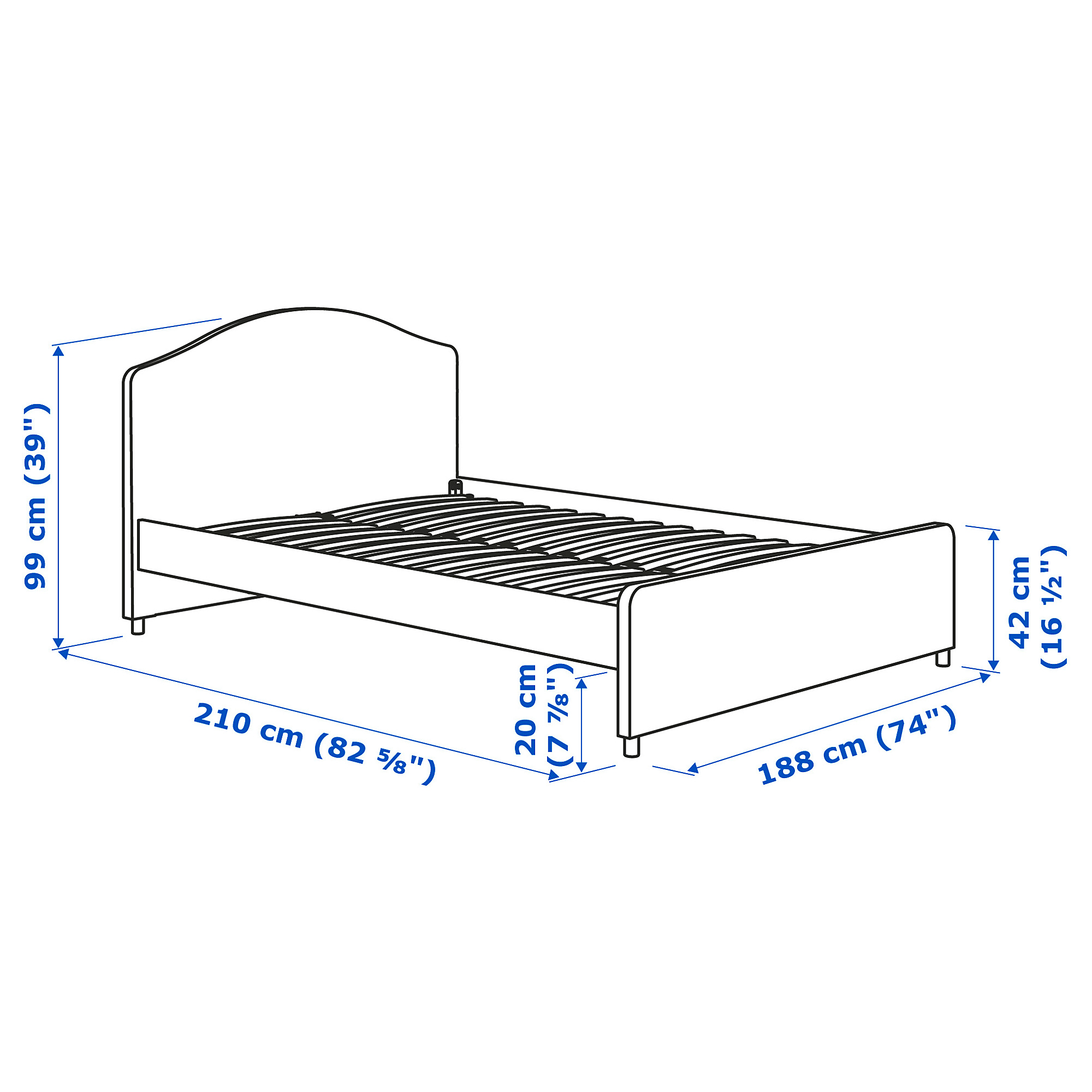 HAUGA bedroom furniture, set of 5