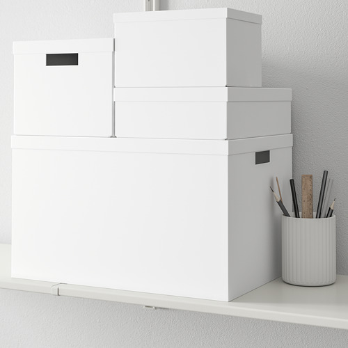 TJENA - 附蓋收納盒, 白色 | IKEA 線上購物 - PE664444_S4