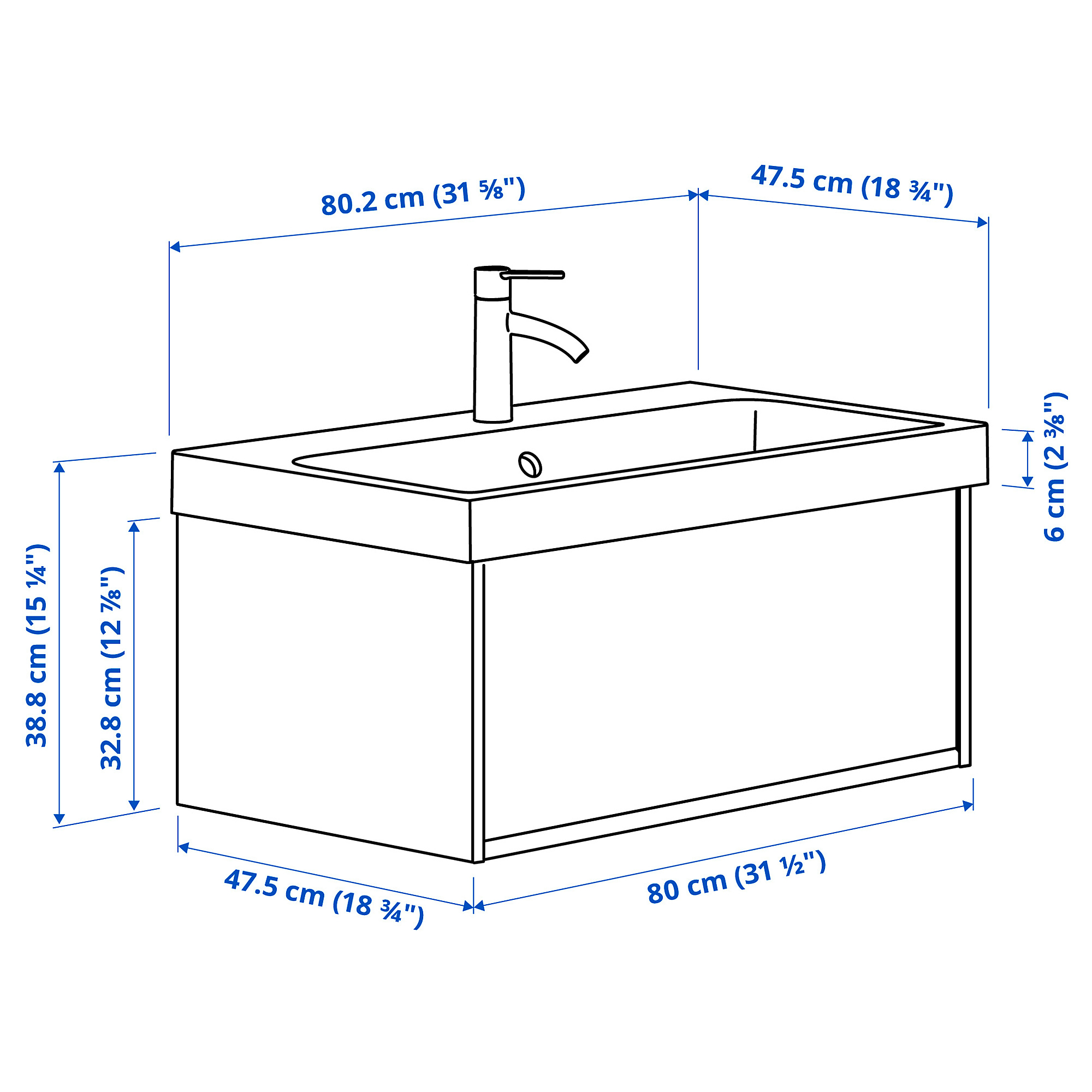 ÄNGSJÖN/BACKSJÖN wash-stnd w drawer/wash-basin/tap