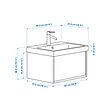 ÄNGSJÖN/BACKSJÖN wash-stnd w drawer/wash-basin/tap