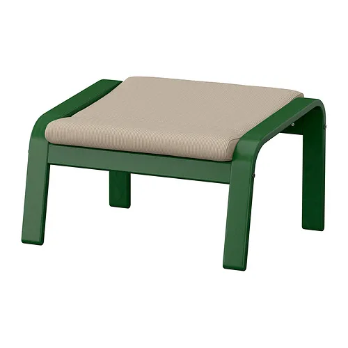POÄNG - 椅凳，深綠色/Kelinge 米色 | IKEA 線上購物 - E1009236_S4