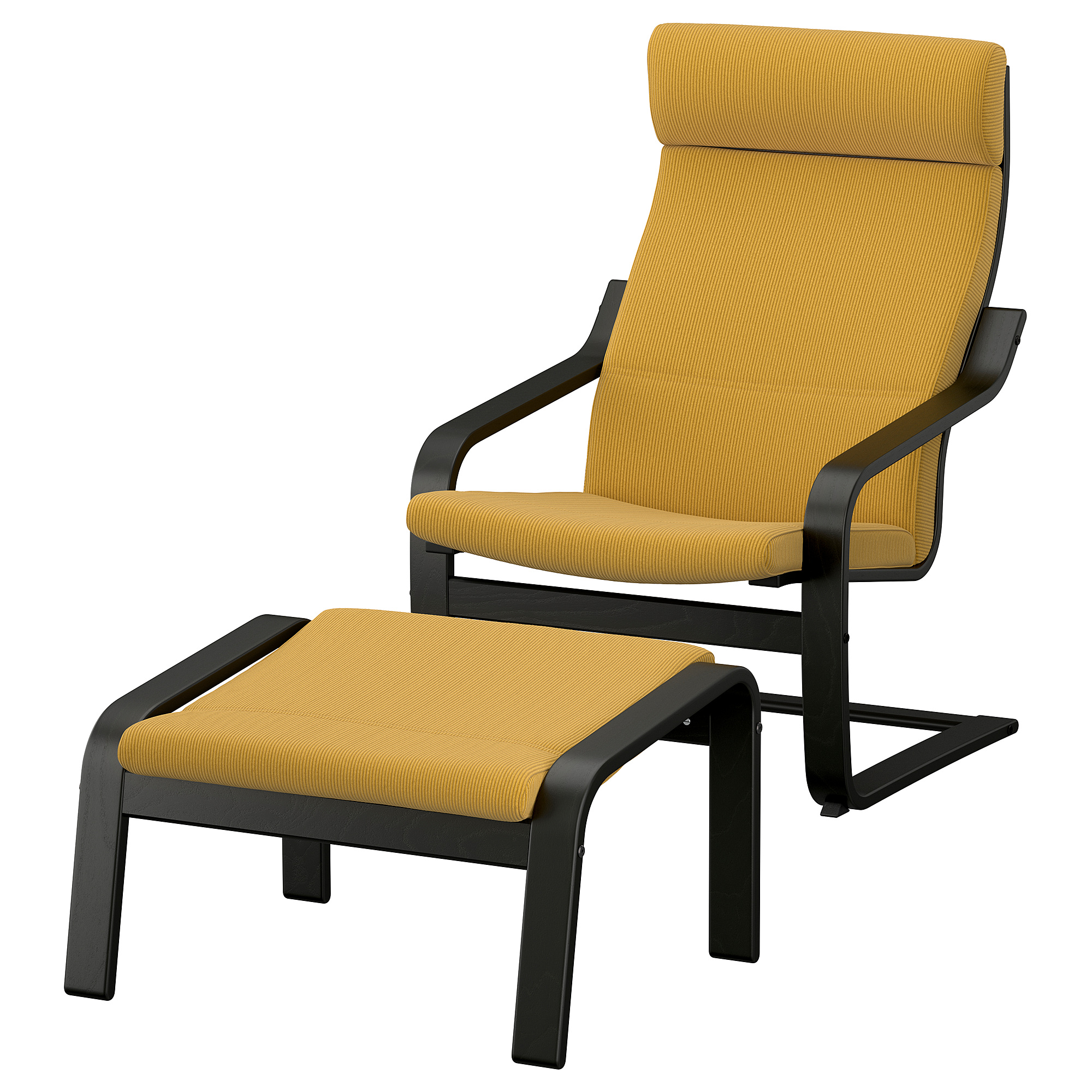 POÄNG armchair and footstool