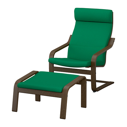 POÄNG armchair and footstool