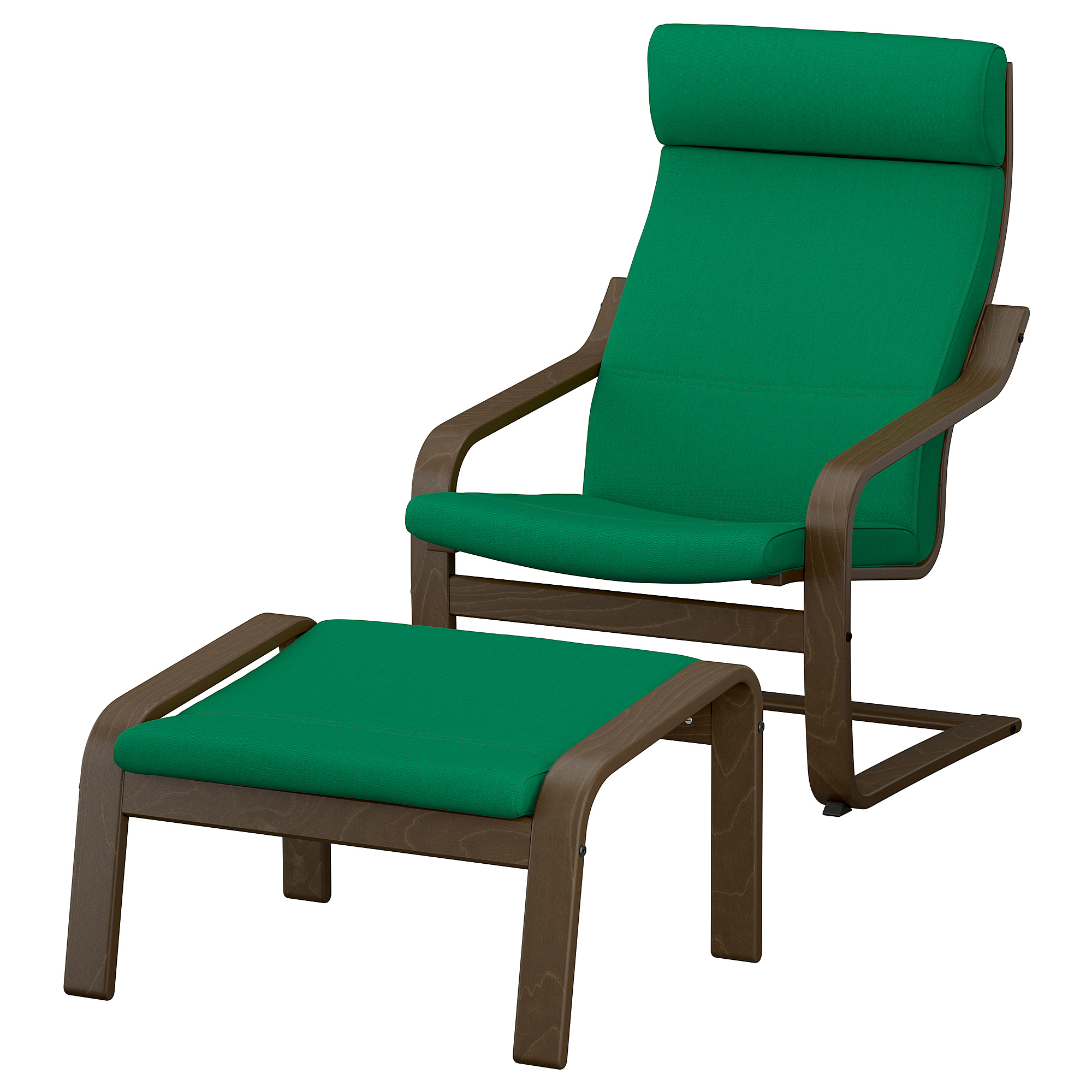 POÄNG armchair and footstool