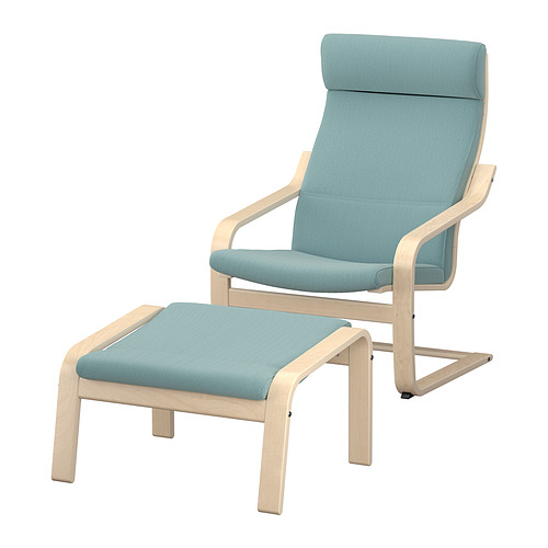 POÄNG armchair and footstool