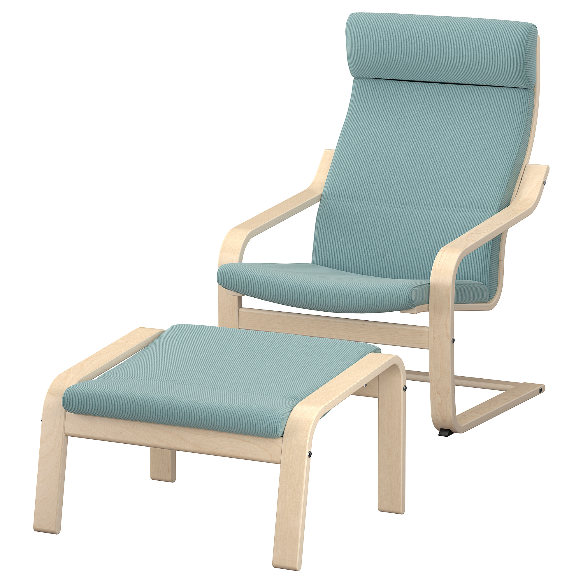 POÄNG armchair and footstool