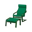 POÄNG armchair and footstool