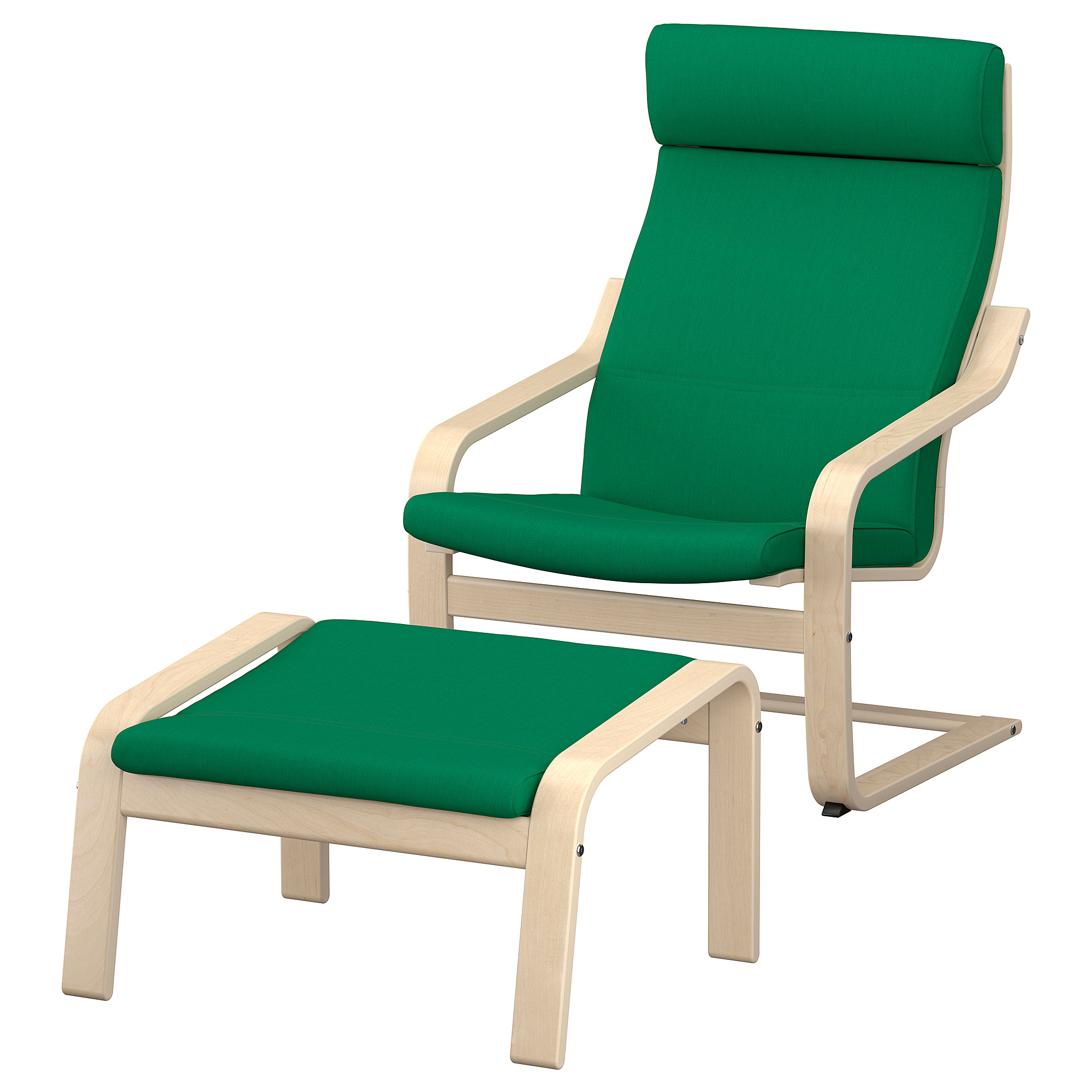 POÄNG armchair and footstool