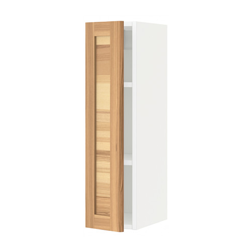 METOD - wall cabinet with shelves, white/Torhamn ash | IKEA Taiwan Online - PE567989_S4