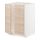 METOD - base cabinet for sink + 2 doors, white/Askersund light ash effect | IKEA Taiwan Online - PE726227_S1