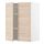 METOD - wall cabinet with shelves/2 doors, white/Askersund light ash effect | IKEA Taiwan Online - PE726231_S1