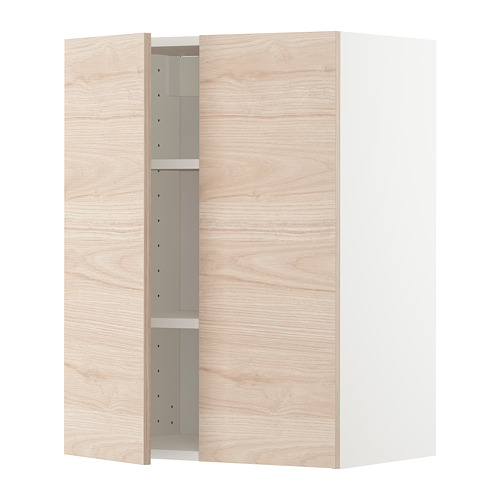 METOD wall cabinet with shelves/2 doors