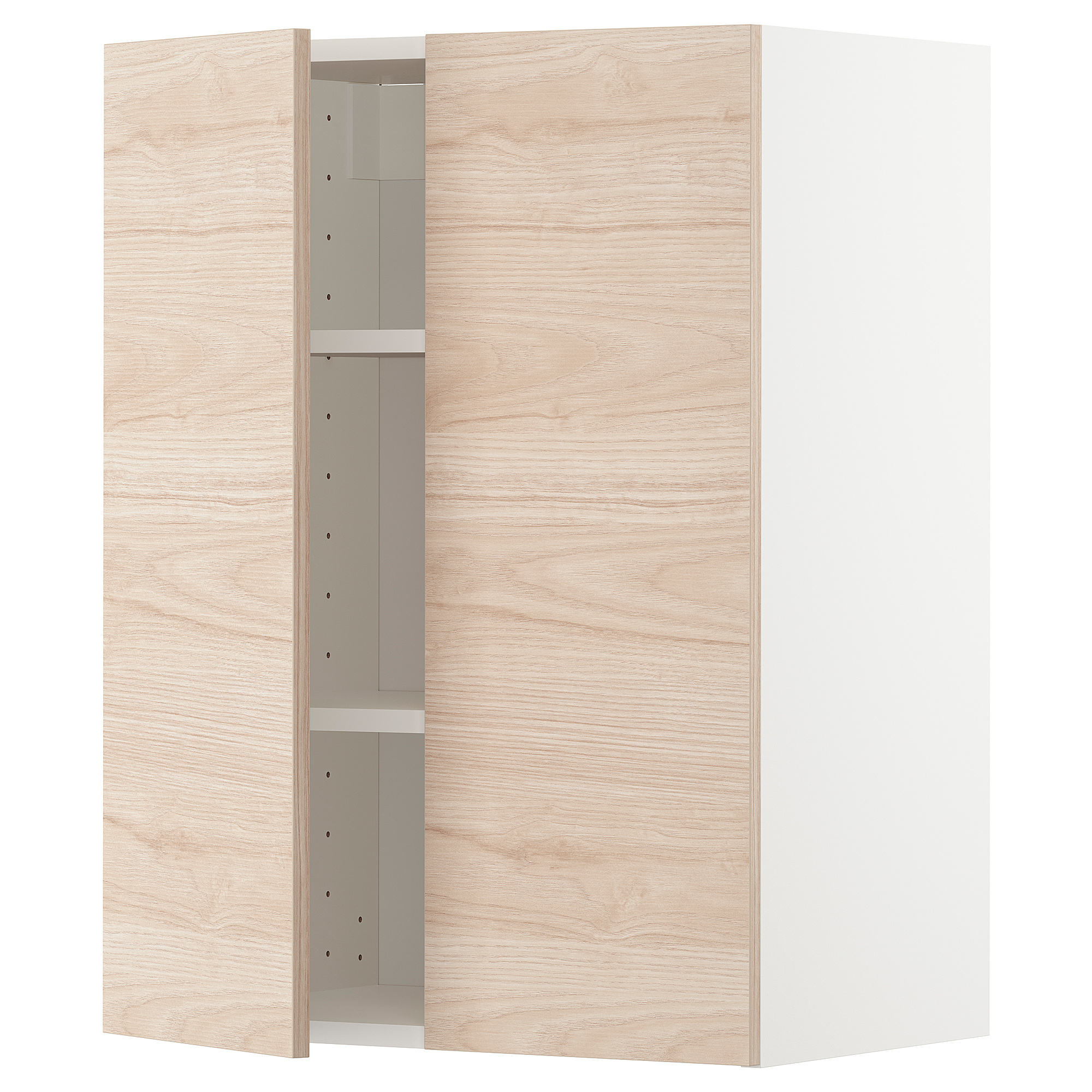 METOD wall cabinet with shelves/2 doors