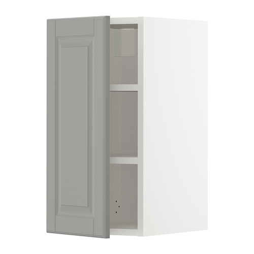 METOD - 壁櫃附層板, 白色/Bodbyn 灰色 | IKEA 線上購物 - PE726242_S4