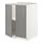 METOD - base cabinet with shelves/2 doors, white/Bodbyn grey | IKEA Taiwan Online - PE726249_S1