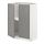 METOD - base cabinet with shelves/2 doors, white/Bodbyn grey | IKEA Taiwan Online - PE726250_S1
