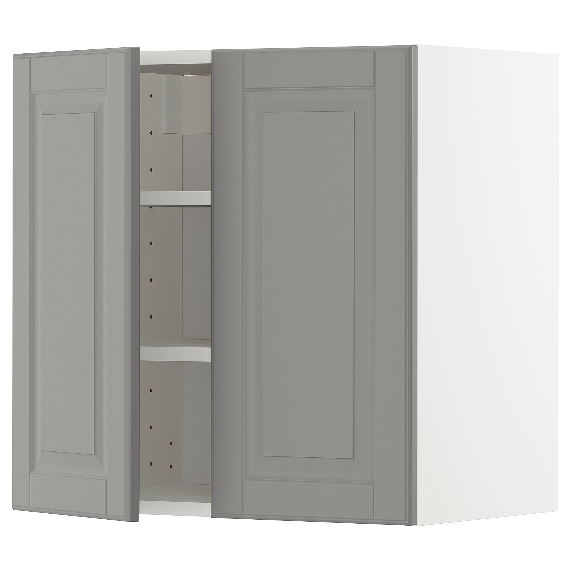 METOD wall cabinet with shelves/2 doors