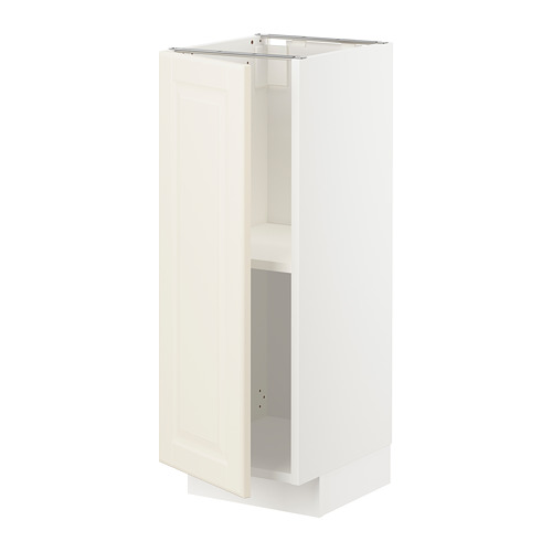 METOD - base cabinet with shelves, white/Bodbyn off-white | IKEA Taiwan Online - PE726263_S4