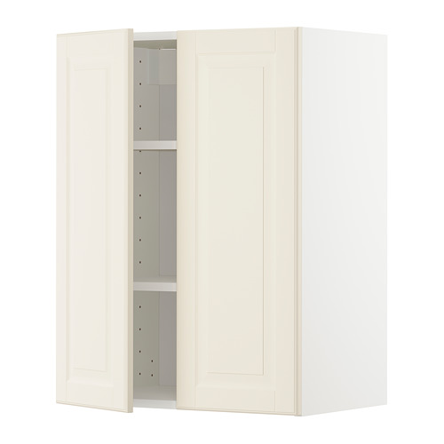 METOD wall cabinet with shelves/2 doors