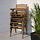 FALHOLMEN - table+4 chairs w armrests, outdoor, light brown stained/Kuddarna grey | IKEA Taiwan Online - PE659091_S1