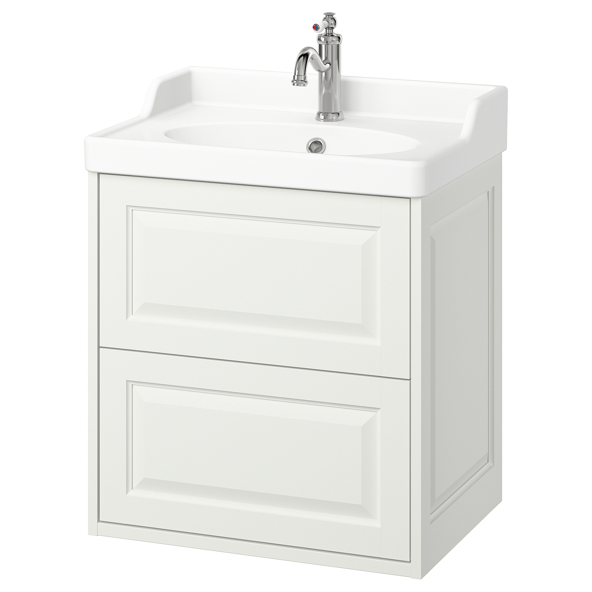 TÄNNFORSEN/RUTSJÖN wash-stnd w drawers/wash-basin/tap