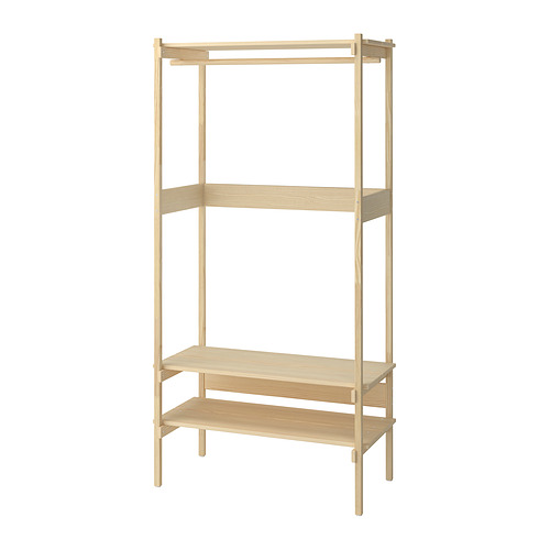 KRONÖREN - 開放式衣櫃/衣櫥，松木，90x49x181 公分 | IKEA 線上購物 - E1009340_S4