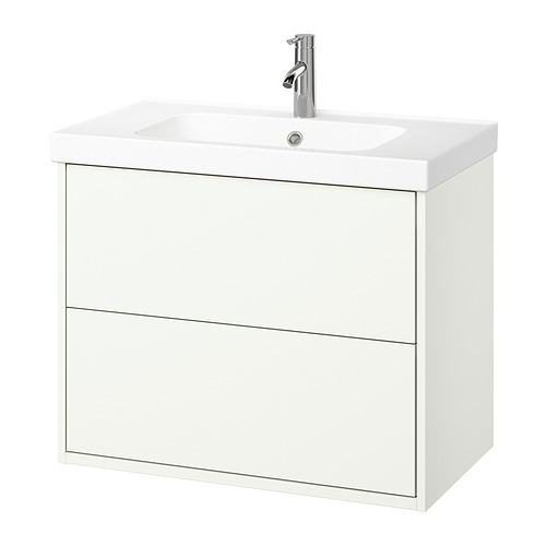 HAVBÄCK/ORRSJÖN - 洗臉盆櫃附抽屜/洗臉盆/水龍頭, 白色, 82x49x69 公分 | IKEA 線上購物 - PE908031_S4
