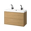 ÄNGSJÖN/BACKSJÖN wash-stnd w drawers/wash-basin/taps