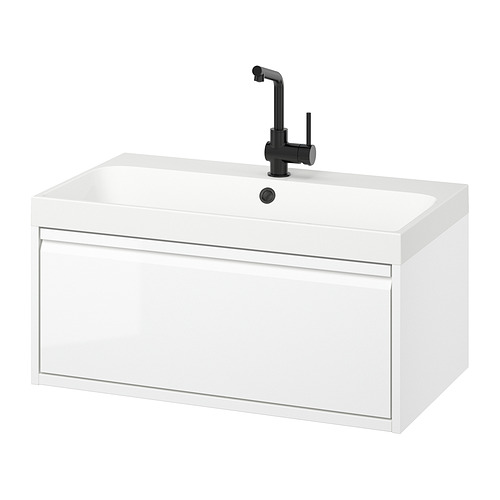 ÄNGSJÖN/BACKSJÖN wash-stnd w drawer/wash-basin/tap