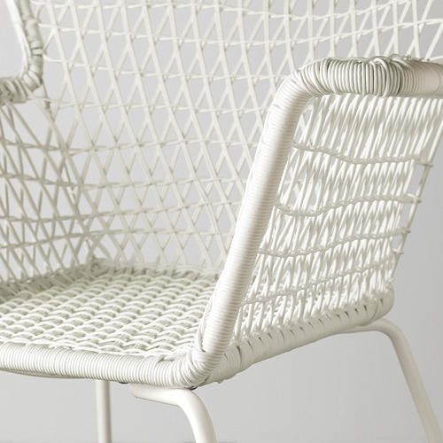 HÖGSTEN chair with armrests, outdoor