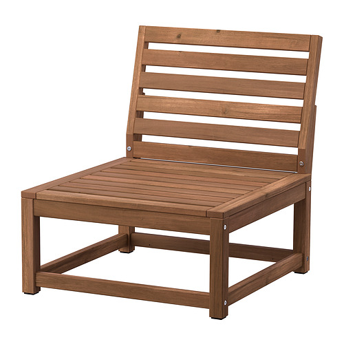 NÄMMARÖ - easy chair, outdoor, light brown stained | IKEA Taiwan Online - PE908168_S4