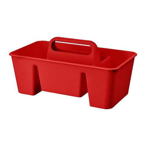 STACKSTOD - 文具收納盒，紅色，32x18x16 公分 | IKEA 線上購物 - E1009391_S4