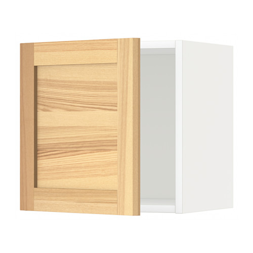 METOD - wall cabinet, white/Torhamn ash | IKEA Taiwan Online - PE568301_S4