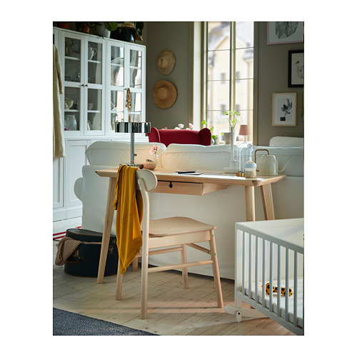 LISABO - 書桌/工作桌, 實木貼皮 梣木 | IKEA 線上購物 - PH164459_S4