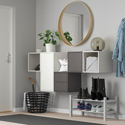 EKET - cabinet w door and 2 shelves, dark grey | IKEA Taiwan Online - PE615054_S3