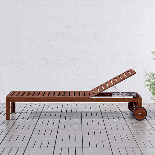 ÄPPLARÖ - 臥式沙灘椅, 棕色 | IKEA 線上購物 - PE616843_S4