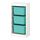 TROFAST - storage combination with boxes, white/turquoise | IKEA Taiwan Online - PE770611_S1