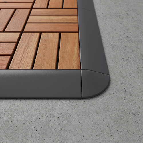 RUNNEN - 拼接地板用轉角壓條, 深灰色 | IKEA 線上購物 - PE713607_S4