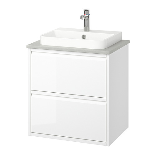 ÄNGSJÖN/BACKSJÖN wash-stnd w drawers/wash-basin/tap