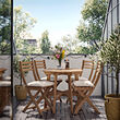 ASKHOLMEN gateleg table+4 chairs, outdoor