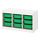 TROFAST - 收納組合附收納盒, 白色/綠色 | IKEA 線上購物 - PE770686_S1
