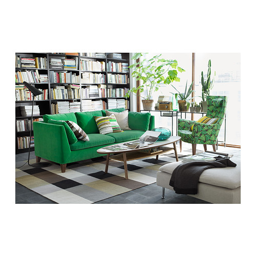 STOCKHOLM - 平織地毯, 手工製/方格圖案 棕色 | IKEA 線上購物 - PE367165_S4
