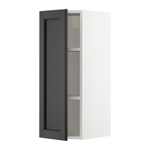 METOD wall cabinet with shelves