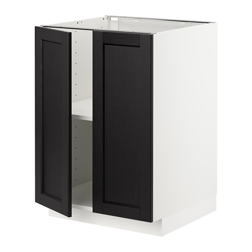 METOD - base cabinet with shelves/2 doors | IKEA Taiwan Online - PE726533_S4