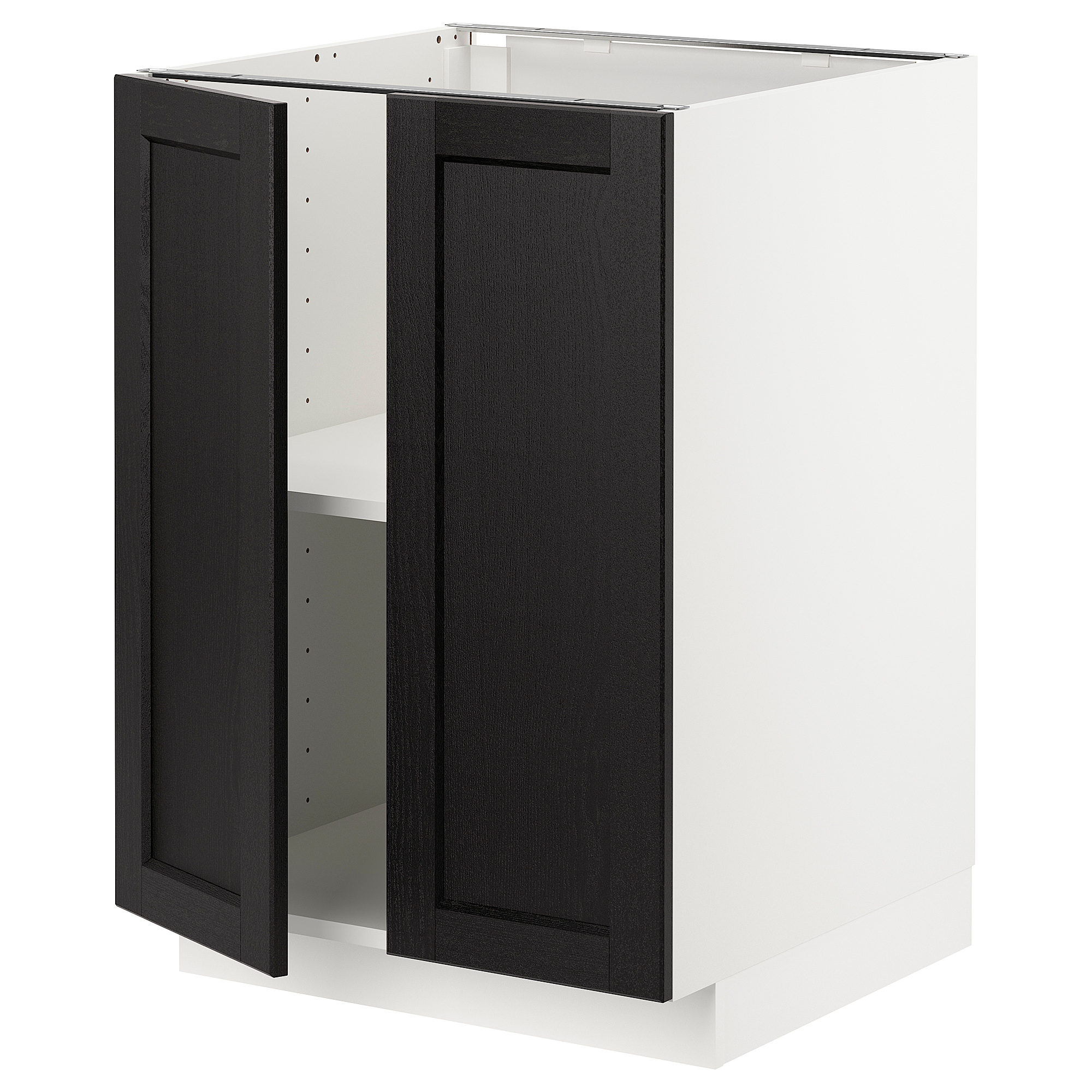 METOD base cabinet with shelves/2 doors